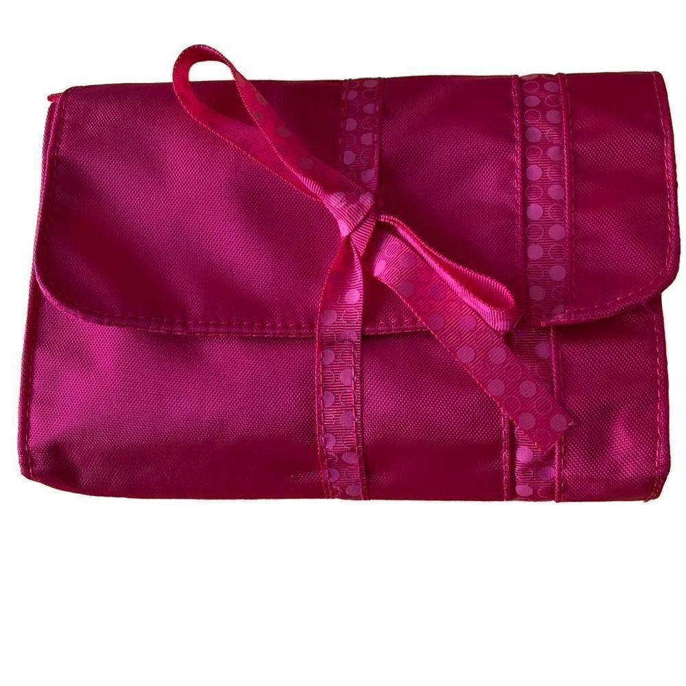 Travel Jewelry Roll-up in Fuchsia